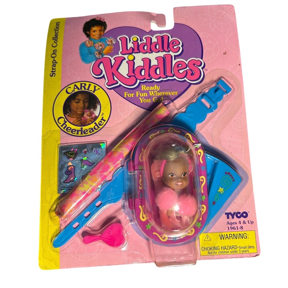 Rare Tyco Liddle Kiddles Carly Cheerleader Doll AA Mini Vintage NEW 90s toy